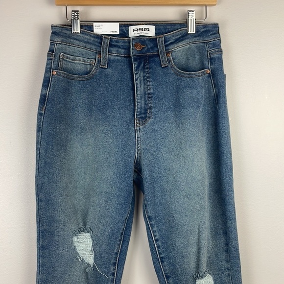 NWT RSQ Curvy High Rise Skinny Jeans SZ 28 Distressed - Picture 2 of 11